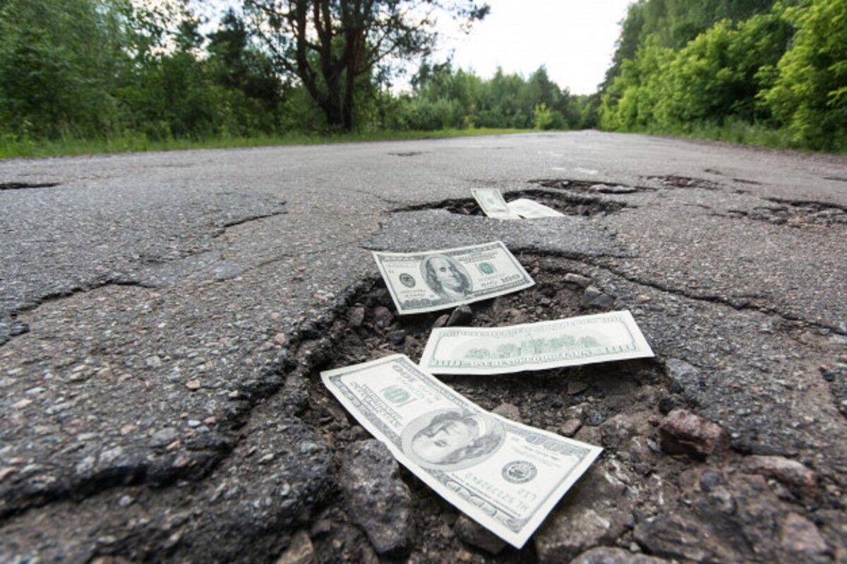 dollar bills potholes road 123211 58